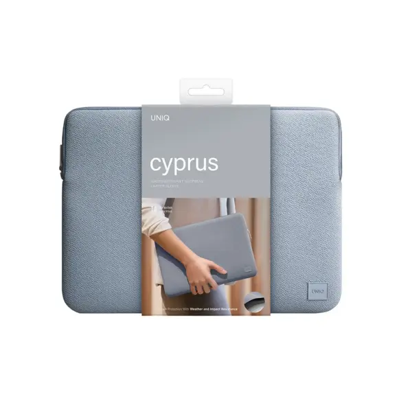 UNIQ CYPRUS WATER-RESISTAND NEOPRENE LAPTOP SLEEVE | STEEL BLUE